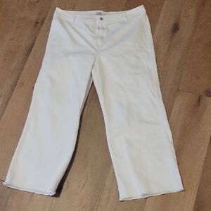 Vineyard Vines Flared Leg White Jeans Plus Size 33